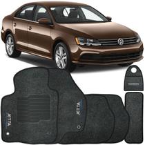 Jogo Tapete Automotivo Carpete + Lixeira Jetta 2011 à 2018 Soft Logo Bordado Grafite 6 Peças Jogo Tapete Automotivo Carpete + Lixeira Jetta 2011 à 2018 Soft Logo Bordado Grafite 6 Peças