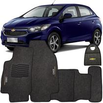 Jogo Tapete Automotivo Carpete + Lixeira Onix 2018 à 2019 Soft Logo Bordado Grafite 6 Peças Jogo Tapete Automotivo Carpete + Lixeira Onix 2018 à 2019 Soft Logo Bordado Grafite 6 Peças