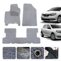 Jogo Tapete automotivo Sandero 08 a 2024 RS Original Lanzi Capacho cor Cinza 12mm espessura Lindo