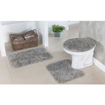 Jogo Tapete Banheiro 3 Pçs Capacho Passadeira Retangular C Antiderrapante Kit Macio - Tapetes Oasis Jogo Tapete Banheiro 3 Pçs Capacho Passadeira Retangular C Antiderrapante Kit Macio - Tapetes Oasis