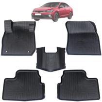 Jogo Tapete Bordas Elevadas Tipo Bandeja Virtus 2018 até 2025 5pçs Jogo Tapete Bordas Elevadas Tipo Bandeja Virtus 2018 até 2025 5pçs