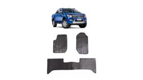Jogo Tapete Borracha Ford Ranger C Dupla 2012/2014 C Bordado - 800.202