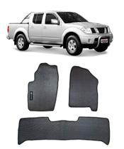 Jogo Tapete Borracha Nissan Frontier 2008 a 2014 com Logo Bordado-800.513 Jogo Tapete Borracha Nissan Frontier 2008 a 2014 com Logo Bordado-800.513