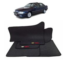 Jogo Tapete Borracha Preto Bordado Omega 4 Peças 1993 A 1997