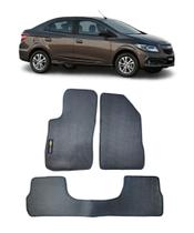 Jogo Tapete Borracha PVC Chevrolet Prisma 2012 a 2019 Com Logo Bordado-800.323