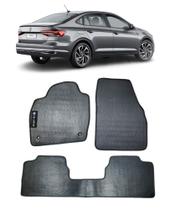 Jogo Tapete Borracha PVC Volkswagen Virtus 2018 a 2022 Com Logo Bordado-800.108