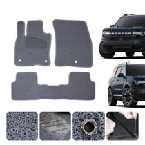 Jogo Tapete Capacho Novo Bronco Sport 21 22 23 24 25 2026 Cor Cinza Linha Robusta Exclusivo 12mm Original Lanzi