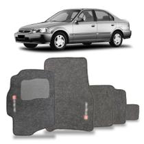 Jogo Tapete Carpete Automotivo Compatível para Civic 1991 a 1999 Grafite 5 Peças Jogo Tapete Carpete Automotivo Compatível para Civic 1991 a 1999 Grafite 5 Peças