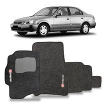 Jogo Tapete Carpete Automotivo Compatível para Civic 1991 a 1999 Preto 5 Peças Jogo Tapete Carpete Automotivo Compatível para Civic 1991 a 1999 Preto 5 Peças
