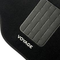 Jogo Tapete Carpete Automotivo Voyage G5 Preto 5 Peças