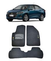 Jogo Tapete Carpete Chevrolet Novo Onix Premier Turbo Hatch 2020 Com Logo Bordado Preto-300.352PTO Jogo Tapete Carpete Chevrolet Novo Onix Premier Turbo Hatch 2020 Com Logo Bordado Preto-300.352PTO