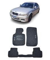Jogo Tapete Carpete com BMW 330I 1998 a 2004 Com Logo Bordado Grafite-500.650GRF Jogo Tapete Carpete com BMW 330I 1998 a 2004 Com Logo Bordado Grafite-500.650GRF