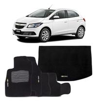 Jogo Tapete Carpete E Porta Malas Onix 2012 Até 2017 Logo