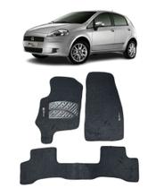 Jogo Tapete Carpete Fiat Punto 2007 a 2014 Com Logo Bordado Preto-400.308PTO Jogo Tapete Carpete Fiat Punto 2007 a 2014 Com Logo Bordado Preto-400.308PTO