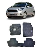 Jogo Tapete Carpete Ford Ka (Novo) 2014 a 2020 com Logo Bordado Grafite-200.328GRF Jogo Tapete Carpete Ford Ka (Novo) 2014 a 2020 com Logo Bordado Grafite-200.328GRF