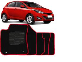 Jogo Tapete Carpete HB20 2012 até 2021 Logo Bordado