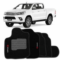 Jogo tapete carpete hilux 2013 a 2026 preto 5 peças Jogo tapete carpete hilux 2013 a 2026 preto 5 peças