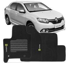 Jogo Tapete Carpete Logan 2015 até 2021 Logo Bordado