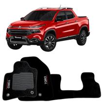 Jogo Tapete Carpete Para Fiat Toro Ano 2016 À 2024 Premium Sob Medida Alta Qualidade Resistente Preto Jogo Tapete Carpete Para Fiat Toro Ano 2016 À 2024 Premium Sob Medida Alta Qualidade Resistente Preto