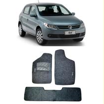 Jogo Tapete Carpete Volkswagen Gol G5 G6 2008 a 2014 Com Logo Bordado Grafite-100.310GRF