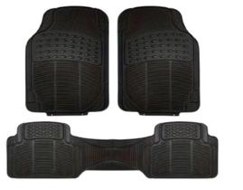 Jogo Tapete Carro Automotivo Borracha Resistente Universal 3 Peças