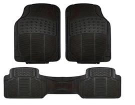 Jogo Tapete Carro Automotivo Borracha Resistente Universal 3 Peças