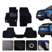 Jogo Tapete Carro Carpete SUV Nivus 2020 a 2026 Ilhós Cor PRETA 3 pçs Lindo Personalizado Conforto Jogo Tapete Carro Carpete SUV Nivus 2020 a 2026 Ilhós Cor PRETA 3 pçs Lindo Personalizado Conforto