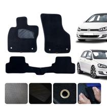 Jogo Tapete Carro Carpete SUV Nivus 2020 a 2026 Ilhós Cor PRETA 3 pçs Lindo Personalizado Conforto