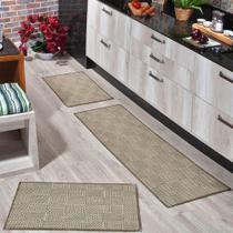 Jogo Tapete Cozinha 1,50 m Kit 3 Peças Antiderrapante KS-68 - Lancer Jogo Tapete Cozinha 1,50 m Kit 3 Peças Antiderrapante KS-68 - Lancer