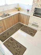 Jogo Tapete Cozinha Kit 3 Peças Sisal Antiderrapante Ks-80 Jogo Tapete Cozinha Kit 3 Peças Sisal Antiderrapante Ks-80