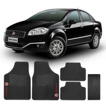 Jogo Tapete de Borracha automotivo fiat Linea
