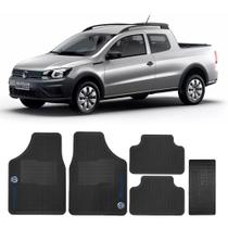 Jogo Tapete de Borracha automotivo Volkswagen Saveiro Jogo Tapete de Borracha automotivo Volkswagen Saveiro