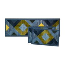 Jogo Tapete De Cozinha 3 Pçs Patchwork 110X36Cm 60X36Cm - Uzoo Jogo Tapete De Cozinha 3 Pçs Patchwork 110X36Cm 60X36Cm - Uzoo