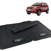 Jogo Tapete EcoSport 2007 2008 2009 2010 Borracha com Logo Jogo Tapete EcoSport 2007 2008 2009 2010 Borracha com Logo