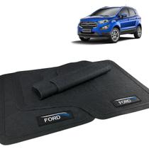 Jogo Tapete EcoSport 2016 2017 2018 2019 Borracha com Logo Jogo Tapete EcoSport 2016 2017 2018 2019 Borracha com Logo