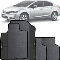 Jogo tapete emborrachado com acabamento em alteral sintético espcífico presonalizado nome do carro honda civic 10 a 14 Jogo tapete emborrachado com acabamento em alteral sintético espcífico presonalizado nome do carro honda civic 10 a 14