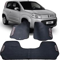 Jogo tapete emborrachado do fiat uno jogo com 3 peças inteiriço traseiro 15 16 17 18 19 20 21 22 23