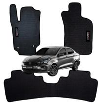 Jogo Tapete Fiat Cronos Anos 2017 À 2025 Impermeável Descanso de Pé Borracha Personalizada