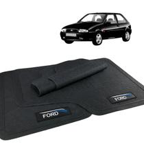 Jogo Tapete Fiesta 1996 a 2002 Borracha com Logo