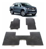 Jogo Tapete Interno Amarok Cab Dupla com Porta Copos 10 a 19 Jogo Tapete Interno Amarok Cab Dupla com Porta Copos 10 a 19