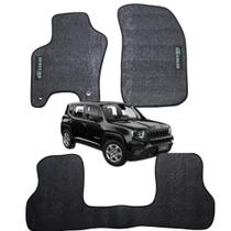 Jogo Tapete Interno P/ Jeep Renegade Emborrachado Adaptável Sem Odor Impermeável Pvc
