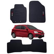 Jogo Tapete Interno Para Carro Toyota Etios Hatch Impermeável Emborrachado Fácil Limpeza Sem Odor Ano 2010 Á 2024..