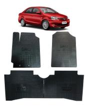 Jogo Tapete Interno Reforçado Etios Sedan 2013 A 2021 Preto Jogo Tapete Interno Reforçado Etios Sedan 2013 A 2021 Preto