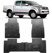 Jogo Tapete Interno Reforçado Hilux Cabine Dupla 2013 e 2014 Jogo Tapete Interno Reforçado Hilux Cabine Dupla 2013 e 2014