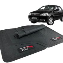 Jogo Tapete Palio Fire 2002 a 2017 Borracha com Logo Fiat