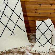 Jogo Tapete Passadeira Para Cozinha 3 Peças Algodão