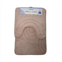 Jogo Tapete Piso Banheiro Absorvente Antiderrapante Box 2Pcs Jogo Tapete Piso Banheiro Absorvente Antiderrapante Box 2Pcs