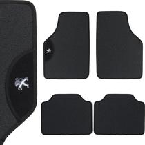 Jogo Tapete PVC Texturizado Anti Derrapante com Logo Peugeot Jogo Tapete PVC Texturizado Anti Derrapante com Logo Peugeot