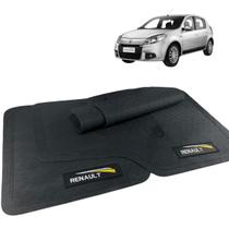 Jogo Tapete Sandero 2008 2009 2010 2011 Borracha com Logo