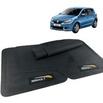 Jogo Tapete Sandero 2012 2013 2014 2015 Borracha com Logo